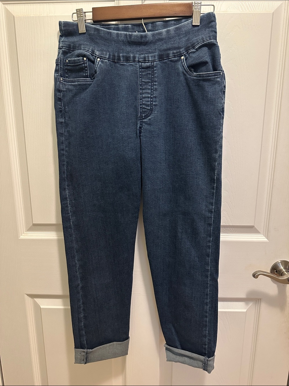 Blair Skinny Jeans in Dark Blue Denim